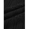 image:imageSHEWIN Womens Spring Tops Crochet 34 Length Sleeve Pullover Sweater Oversized Summer Shirts Trendy Beach Vacation ClothesBlack