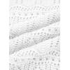 image:imageSHEWIN Womens Spring Tops Crochet 34 Length Sleeve Pullover Sweater Oversized Summer Shirts Trendy Beach Vacation ClothesWhite