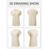 image:imageSHEWIN Womens Spring Tops for Women Casual Crewneck Short Sleeve Shirts Cap Sleeve Knit Sweater Vest Summer TopsBeige