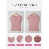 image:imageSHEWIN Womens Spring Tops for Women Casual Crewneck Short Sleeve Shirts Cap Sleeve Knit Sweater Vest Summer TopsDusty Pink
