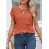 image:imageSHEWIN Womens Spring Tops for Women Casual Crewneck Short Sleeve Shirts Cap Sleeve Knit Sweater Vest Summer TopsGold Flame