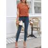 image:imageSHEWIN Womens Spring Tops for Women Casual Crewneck Short Sleeve Shirts Cap Sleeve Knit Sweater Vest Summer TopsGold Flame