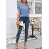 image:imageSHEWIN Womens Spring Tops for Women Casual Crewneck Short Sleeve Shirts Cap Sleeve Knit Sweater Vest Summer TopsSky Blue