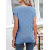 image:imageSHEWIN Womens Spring Tops for Women Casual Crewneck Short Sleeve Shirts Cap Sleeve Knit Sweater Vest Summer TopsSky Blue