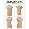 image:imageSHEWIN Womens Spring Tops for Women Casual Crewneck Short Sleeve Shirts Cap Sleeve Knit Sweater Vest Summer TopsSmoke Gray