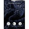 image:imageSHEWIN Womens Summer Tops Hollow Out Beach Crochet Cover Ups V Neck 34 Sleeve Pullover Sweater ShirtsDirty Blue