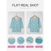 image:imageSHEWIN Womens Summer Tops Hollow Out Beach Crochet Cover Ups V Neck 34 Sleeve Pullover Sweater ShirtsIceland Blue