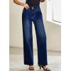 image:imageSHEWIN Womens Jeans High Waisted Wide Leg Jeans Woman Trendy 2025 Stretchy Straight Leg Ankle Denim Pants with Pockets