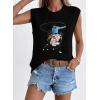 image:imageSHEWIN Womens Western Sweater Vest Crewneck Sleeveless Tops Cowgirl Casual Embroidered Tank Top 2026Black