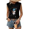 image:imageSHEWIN Womens Western Sweater Vest Crewneck Sleeveless Tops Cowgirl Casual Embroidered Tank Top 2026Black