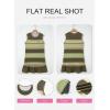 image:imageSHEWIN Dresses for Women 2026 Casual Summer Striped Sundresses Ruffle Hem Sleeveless Mini Tank Dress Fashion OutfitsGreen Stripe
