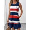 image:imageSHEWIN Dresses for Women 2026 Casual Summer Striped Sundresses Ruffle Hem Sleeveless Mini Tank Dress Fashion OutfitsRed Stripe