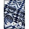 image:imageSHEWIN Dresses for Women Geometric Print Loose Fit V Neck Short Sleeve Summer Dress Beach Vacation 2026 TrendyBlue