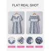 image:imageSHEWIN Dresses for Women Geometric Print Loose Fit V Neck Short Sleeve Summer Dress Beach Vacation 2026 TrendyBlue