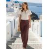 image:imageSHEWIN Pants for Women Casual Womens Work Pants Lightweight Womens Slacks Business Casual Outfits for WomenBrown