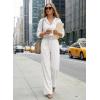 image:imageSHEWIN Pants for Women Casual Womens Work Pants Lightweight Womens Slacks Business Casual Outfits for WomenWhite