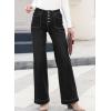 image:imageSHEWIN Women Straight Leg Jeans Stretchy Fabric Denim Pants Inseam 29 InchBlack