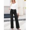 image:imageSHEWIN Women Straight Leg Jeans Stretchy Fabric Denim Pants Inseam 29 InchBlack