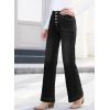 image:imageSHEWIN Women Straight Leg Jeans Stretchy Fabric Denim Pants Inseam 29 InchBlack