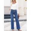 image:imageSHEWIN Women Straight Leg Jeans Stretchy Fabric Denim Pants Inseam 29 InchBlue