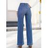 image:imageSHEWIN Women Straight Leg Jeans Stretchy Fabric Denim Pants Inseam 29 InchBlue