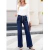 image:imageSHEWIN Women Straight Leg Jeans Stretchy Fabric Denim Pants Inseam 29 InchBluing