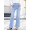 image:imageSHEWIN Women Straight Leg Jeans Stretchy Fabric Denim Pants Inseam 29 InchLight Blue