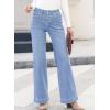 image:imageSHEWIN Women Straight Leg Jeans Stretchy Fabric Denim Pants Inseam 29 InchLight Blue