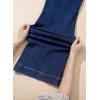 image:imageSHEWIN Women Straight Leg Jeans Stretchy Fabric Denim Pants Inseam 29 InchSea Blue