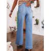 image:imageSHEWIN Women Straight Leg Jeans Stretchy Fabric Denim Pants Inseam 29 InchSky Blue