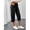 image:imageSHEWIN Women Stretch Wide Leg Jeans Ankle Capri Comfort Jean 2026Black