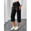 image:imageSHEWIN Women Stretch Wide Leg Jeans Ankle Capri Comfort Jean 2026Black