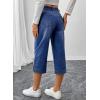 image:imageSHEWIN Women Stretch Wide Leg Jeans Ankle Capri Comfort Jean 2026Blue
