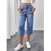 image:imageSHEWIN Women Stretch Wide Leg Jeans Ankle Capri Comfort Jean 2026Light Blue