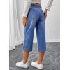 image:imageSHEWIN Women Stretch Wide Leg Jeans Ankle Capri Comfort Jean 2026Light Blue