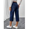 image:imageSHEWIN Women Stretch Wide Leg Jeans Ankle Capri Comfort Jean 2026Navy Blue
