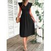 image:imageSHEWIN Women Summer Elegant Ruffle Sleeve Dress Semi Formal Boho Outfits 2026Black