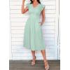 image:imageSHEWIN Women Summer Elegant Ruffle Sleeve Dress Semi Formal Boho Outfits 2026Mint Green