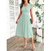 image:imageSHEWIN Women Summer Elegant Ruffle Sleeve Dress Semi Formal Boho Outfits 2026Mint Green