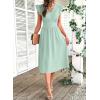 image:imageSHEWIN Women Summer Elegant Ruffle Sleeve Dress Semi Formal Boho Outfits 2026Mint Green