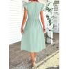 image:imageSHEWIN Women Summer Elegant Ruffle Sleeve Dress Semi Formal Boho Outfits 2026Mint Green