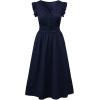 image:imageSHEWIN Women Summer Elegant Ruffle Sleeve Dress Semi Formal Boho Outfits 2026Navy Blue