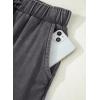 image:imageSHEWIN Women WashedOut Effect Fabric Pants Stretchy Wide Leg Trousers 2026Grey