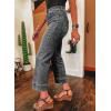 image:imageSHEWIN Women Wide Leg Jeans High Waisted Stretch Denim Pants Inseam 2526 inchDark Grey