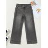 image:imageSHEWIN Women Wide Leg Jeans High Waisted Stretch Denim Pants Inseam 2526 inchGrey