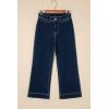 image:imageSHEWIN Women Wide Leg Jeans High Waisted Stretch Denim Pants Inseam 2526 inchNavy Blue