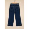 image:imageSHEWIN Women Wide Leg Jeans High Waisted Stretch Denim Pants Inseam 2526 inchNavy Blue
