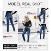 image:imageSHEWIN Womens High Waisted Skinny Jeans Stretchy Trendy Slimming Jeggings Buttons Full Length Denim Pants with PocketsAshleigh Blue