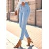 image:imageSHEWIN Womens High Waisted Skinny Jeans Stretchy Trendy Slimming Jeggings Buttons Full Length Denim Pants with PocketsBeau Blue