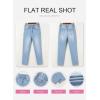 image:imageSHEWIN Womens High Waisted Skinny Jeans Stretchy Trendy Slimming Jeggings Buttons Full Length Denim Pants with PocketsBeau Blue
